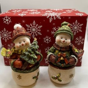 Christmas Decor, Snowman pair